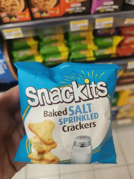 Baked Salt Sprinkled Crackers (Bite Size)